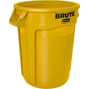 Rubbermaid fg263200yel 32 Gal Round Yellow Trash Can Polyethylene