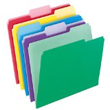 Pendaflex File Folders with InfoPocket, Letter Size, Assorted Colors, 30 per Pack (02086)