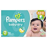 Pampers Baby-Dry Disposable Diapers Size 2, 112 Count, SUPER