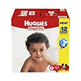 HUGGIES Snug & Dry Diapers, Size 3, for 16-28 lbs., One Month Supply (222 Count) of Baby Diapers, Packaging May Vary