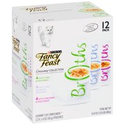 Purina Fancy Feast Creamy Broths Collection Cat Complement Wet Cat Food,1.4 Oz. Pouches (12 Pack)