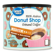 Great Value Donut Shop 100% Arabica Medium Ground Coffee, 30.5 oz