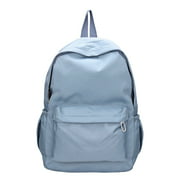 Back To School Supplies Student Schoolbag Large Capacity Outdoor Girls Backpack Solid Color Backpack