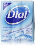 Dial Antibacterial Soap Bars, Spring Water (3 Count, 4 Oz Each)