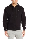 Champion Men's Eco Fleece Full Zip Hoodie, Black, Large