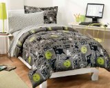 My Room Extreme Skateboarding Boys Comforter Set With 180Tc Sheets, Gray, Twin