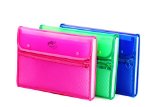 Lightahead LA-7553 Expanding File Folder with 13 pockets, with mesh bag and zipper Available in Colors Green, Pink, Blue (Blue)