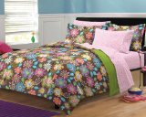 My Room Boho Garden Ultra Soft Microfiber Girls Bedding Comforter Set, Multi-Colored, Full