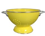 Calypso Basics 5 Quart powder coated  Colander, Lemon