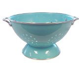 Calypso Basics 5 Quart powder coated  Colander, Turquoise