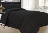KingLinen® Black Down Alternative Comforter Set Twin