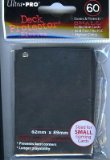 Ultra Pro Card Supplies YUGIOH Deck Protector Sleeves Black 60 Count