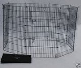 BestPet Pet Playpen Dog Exercise Pen, 24-Inch/30-Inch/36-Inch/42-Inch and 48-Inch, Black/Blue/Pink and Zinc