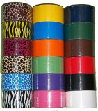 18 Roll Variety Pack of Bazic Print and Solid Colors (brights and regular colors) of All Purpose Duct Tape