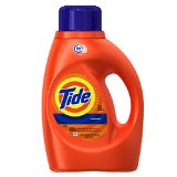 Tide Original Scent HE Turbo Clean Liquid Laundry Detergent, 50 oz, 32 loads (Pack of 2)