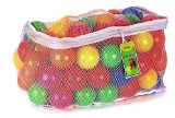 Click N' Play Pack of 100 Phthalate Free BPA Free Crush Proof Plastic Ball, Pit Balls - 6 Bright Colors in Reusable and Durable Storage Mesh Bag with Zipper