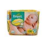 Pampers Swaddlers Newborn 240 Diapers (12 packs of 20)