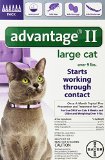 Bayer Advantage II Flea Control Treatment for Cats, Large Cat, Over 9-Pound, 6-Month Pack