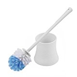 Toilet Brush,Kinsky Strong Bristles Good Grips Hideaway Compact Long Brush and Enough Heavy Base for Bathroom Toilet