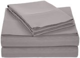 AmazonBasics Microfiber Sheet Set - Queen, Dark Grey