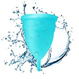 Blossom Menstrual Cup Is Better Than Diva Cup Hands Down! Say No to Tampons. Get Blossom Cups for Menstrual (Small, Blue)