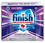 Finish Quantum Max Fresh 64 Tabs, Automatic Dishwasher Detergent Tablets (Packaging May Vary)