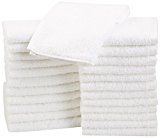 AmazonBasics Cotton Washcloths, 24 - Pack