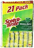 Scotch-Brite Heavy Duty Scrub Sponge, 21-Count