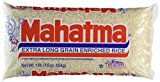 Mahatma Extra Long Grain Enriched Rice - Naturally Sodium Free & Fat Free - Net Wt. 16 OZ (454 g) Each - Pack of 3