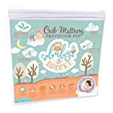 Organic Crib Mattress Cover Pad – Waterproof and Breathable Bamboo Baby Mattress Pad - Fits ALL Standard Crib Sizes