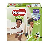 HUGGIES Little Movers Slip On Diaper Pants, Size 6