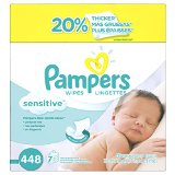 Pampers Baby Wipes Sensitive 7X Refill, 448 Count