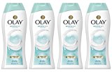 Olay Sensitive Skin Unscented Body Wash, 22 oz, (4 Count)