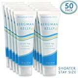 BERGMAN KELLY Hotel Shampoo and Conditioner Bottles 0.5 Fl Oz (50 each) - 100 Total Units - Bulk Pack for Travel, Hospitality, and Gym - Short Stay Size