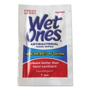Wet Ones Antibacterial Hand Wipes Fresh Scent Individually Wrapped Single - 24 Count