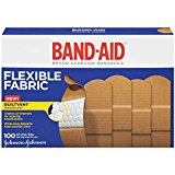 Band-Aid Brand Flexible Fabric Adhesive Bandages For Minor Wound Care, 100 Count