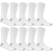 Athletic Works Men's Crew Socks 10-Pack