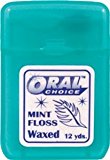 Waxed Flat Mint Ribbon Dental Floss, 144 pcs