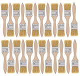 US Art Supply 24 Pack of 1-1/2 inch Paint and Chip Paint Brushes for Paint, Stains, Varnishes, Glues, and Gesso