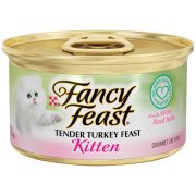 Purina Fancy Feast Kitten Tender Turkey Feast Cat Food Case of 24- 3 oz. Cans