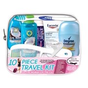 Convenience Kits International, "Woman On The Go" Deluxe 10 PC Travel Kit Featuring: Herbal Essences Shampoo and Conditioner plus Eucerin Original Healing Lotion