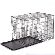 BestPet 42" Folding Dog Cage Pet Kennel Crate Cat Dog Wire Metal Cage W/Divider