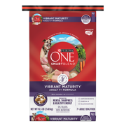 Purina ONE SmartBlend Vibrant Maturity Adult 7+ Formula Dry Dog Food - 16.5 lb. Bag