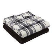 Mainstays Fleece Plush Throw Blanket, Set of 2, Available In Multiple Prints
