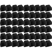 60 Pack Case Mens Womens Warm Winter Hats Wholesale Bulk, Unisex, by WSD (Black)