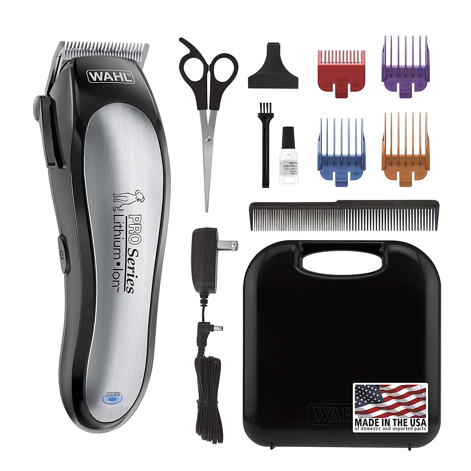 WAHL Lithium Ion Pro Series Cordless Dog Clippers, Rechargeable Low Noise