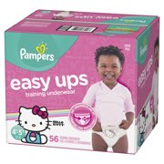 Pampers Easy Ups Training Underwear Girls Size 6 4T-5T 56 Count