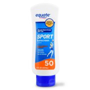 (2 pack) Equate Sport Sunscreen Lotion, SPF 50, 8 fl oz