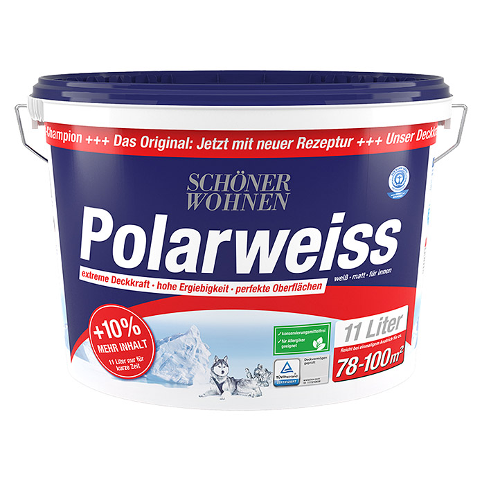 wall paint Polarweiss 11 L