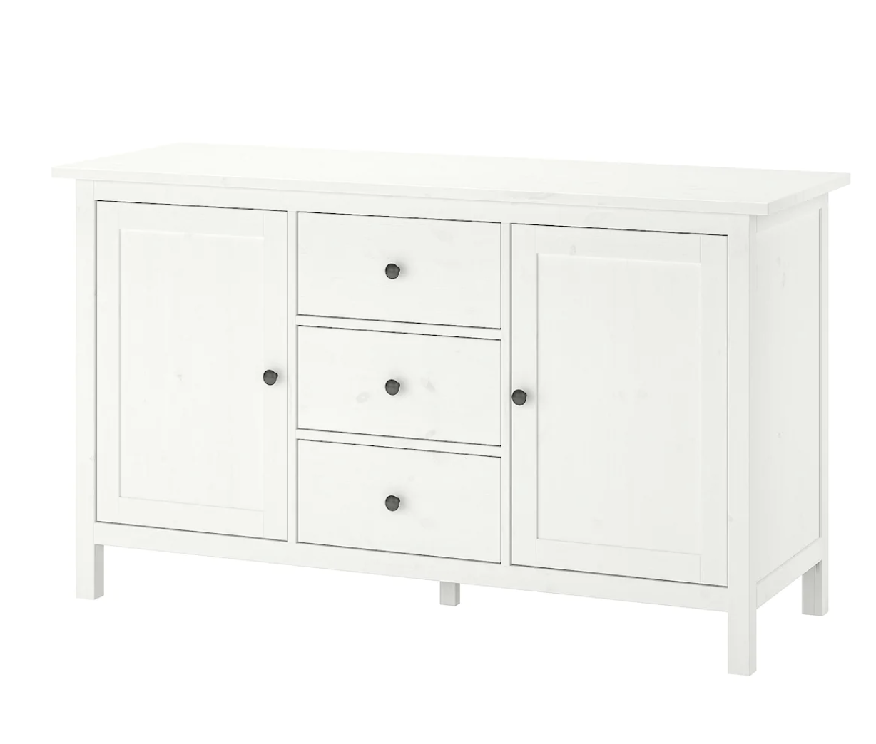 HEMNES Sideboard, weiß gebeizt, 157x88 cm